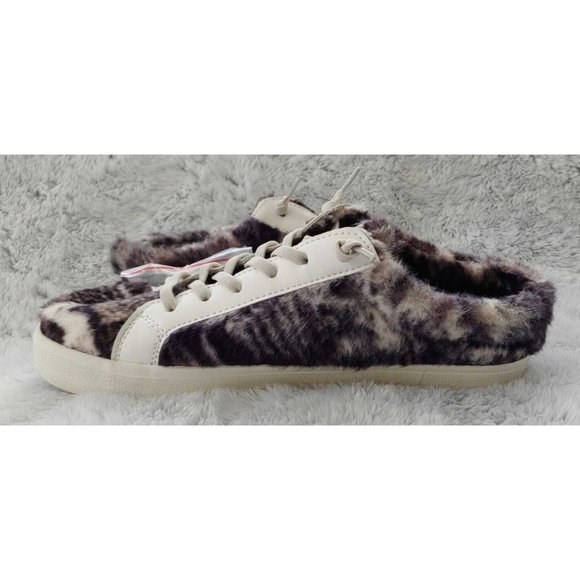 NEW VINTAGE HAVANA Snuggle Fur Sneaker MULE SLIP-ON Snake Size 8.5 Women Shoes - Picture 3 of 7